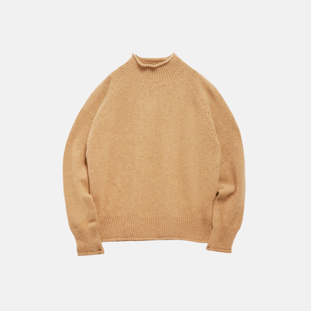 YMC Roll Neck Jumper - Sand