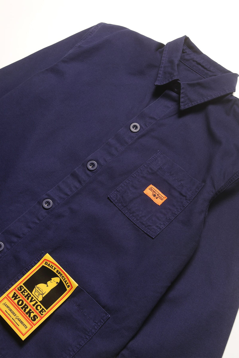 Service Works Canvas Coverall Jacket Navy - Orzel