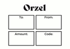 Orzel Gift Card