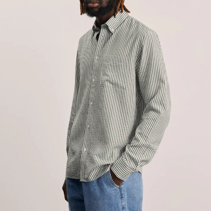 Another Aspect Another Shirt 1.0 - Evergreen / White Stripe