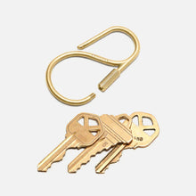 Load image into Gallery viewer, Craighill Offset Keyring - Brass - orzel
