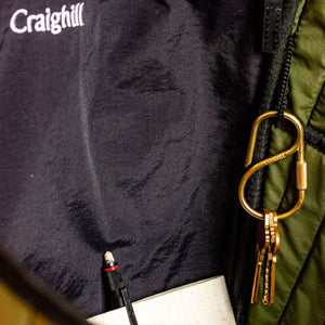 Craighill Offset Keyring - Brass - orzel