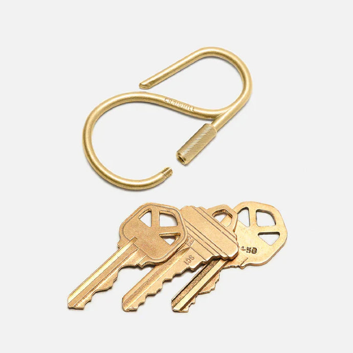 Craighill Offset Keyring - Brass - orzel