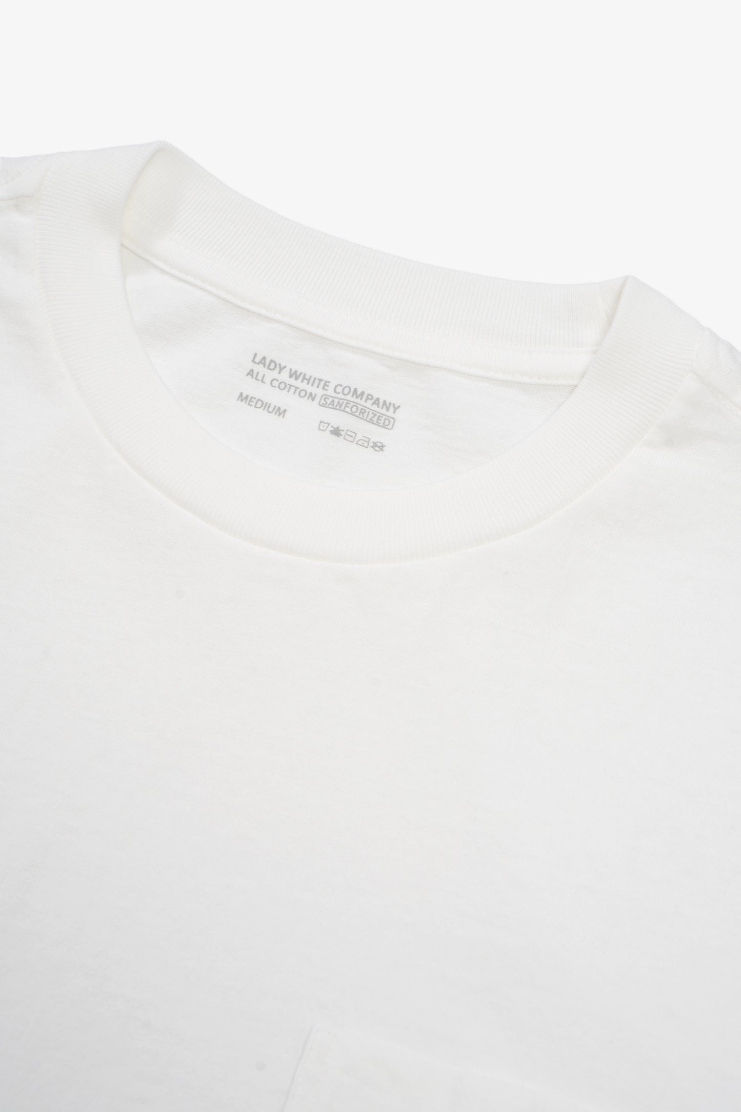 Lady White Co. Balta Pocket T-Shirt - White LW1120