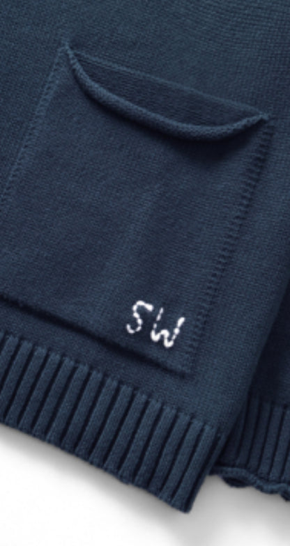 Service Works Mock Smock Sweater - Navy