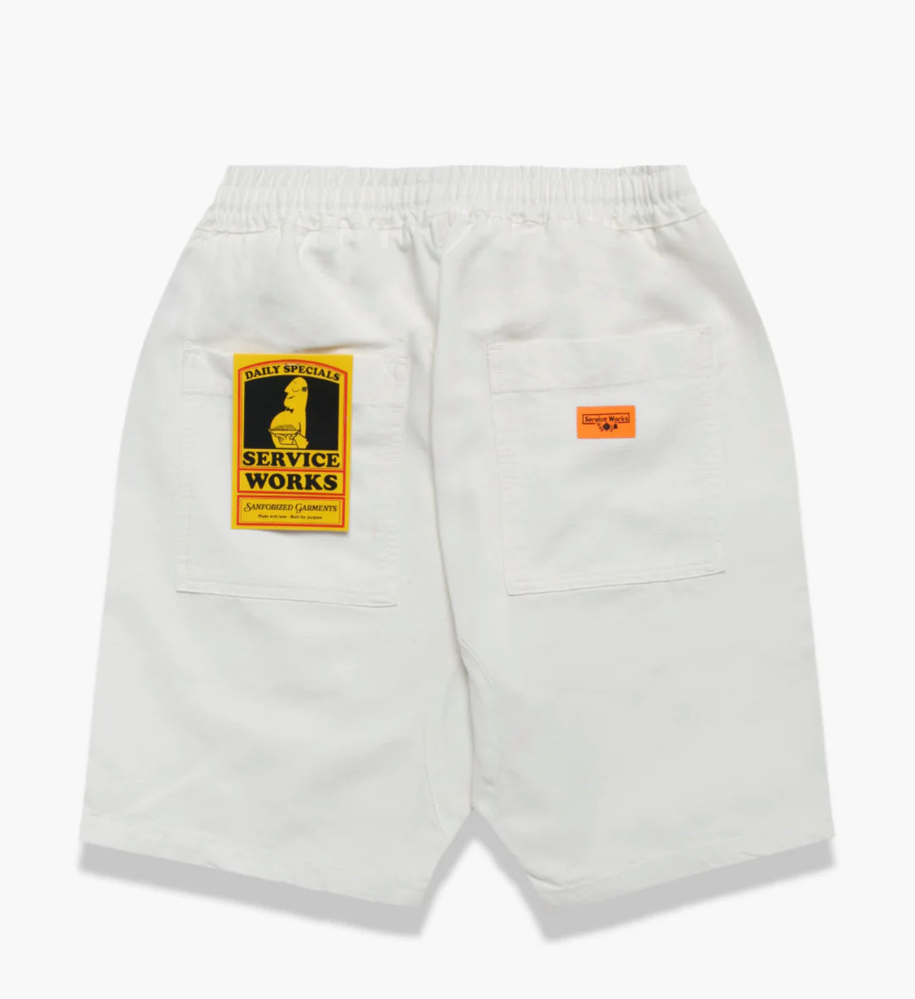 Service Works Canvas Chef Shorts - Off White