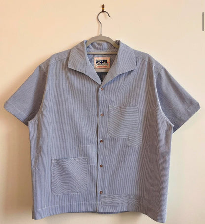 D.C.M. Garments Souvenir Shirts - Blue / White Stripe