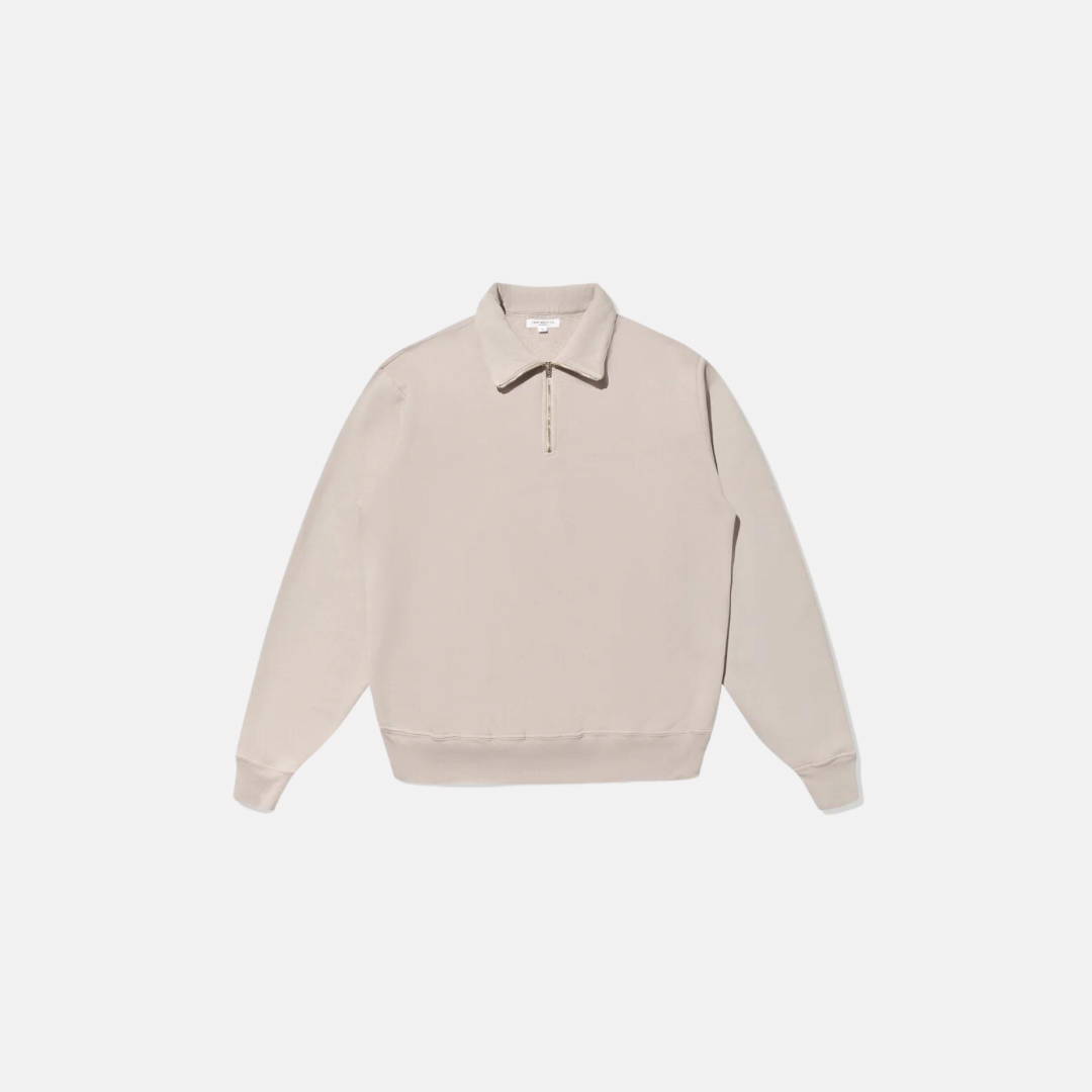 Lady White Co. Quarter Zip Sweatshirt - Scarlet Grey LW630