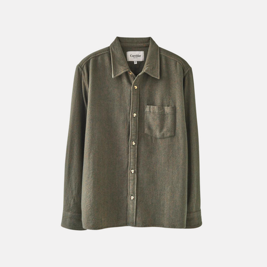 Corridor Brushed Flannel LS - Army