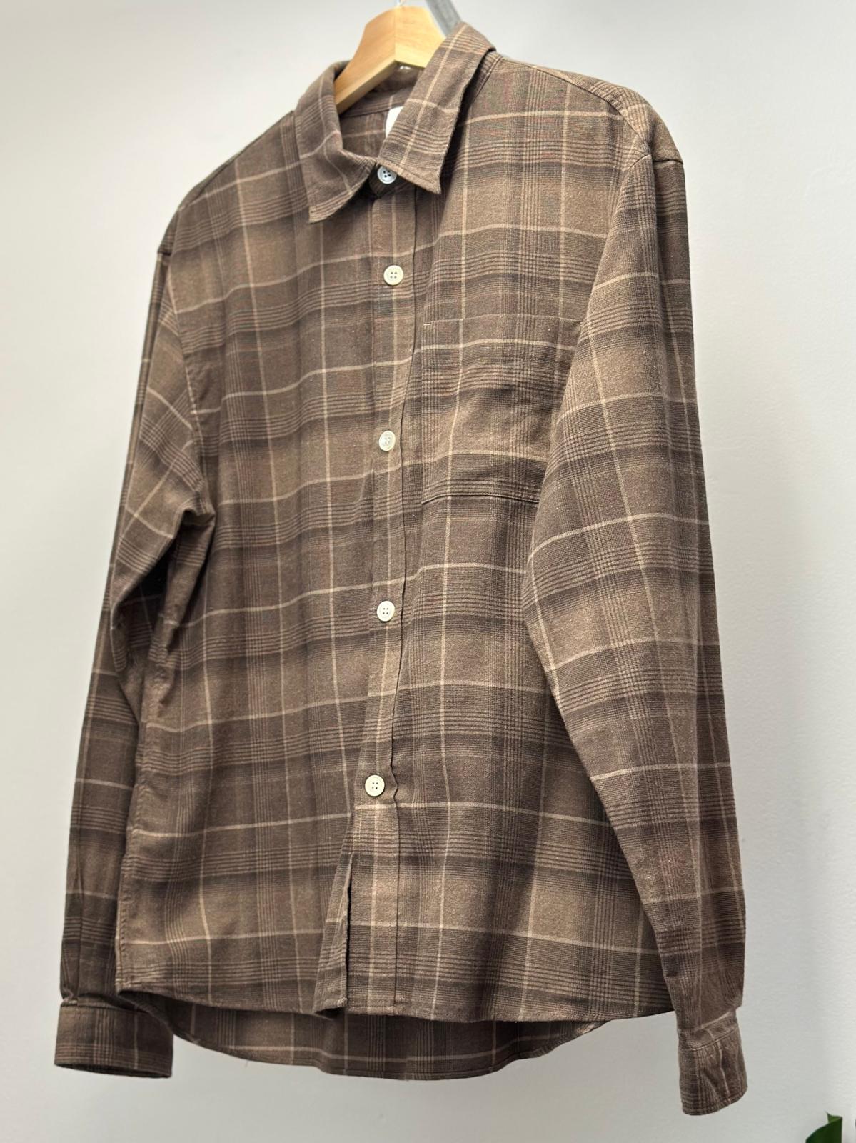 Another Aspect Another Shirt 4.0 - Light Brown Check (AW25