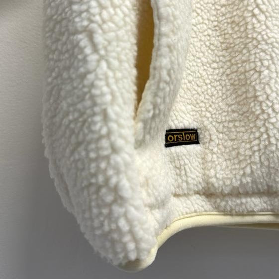 OrSlow Boa Fleece Jacket (Unisex) - Ecru