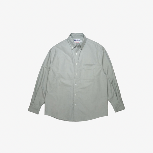 Brother Brother Simple Stitch Oxford Cloth Button Down Shirt - Grey