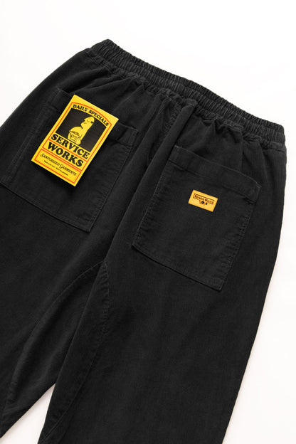 Service Works Corduroy Chef Pants - Black