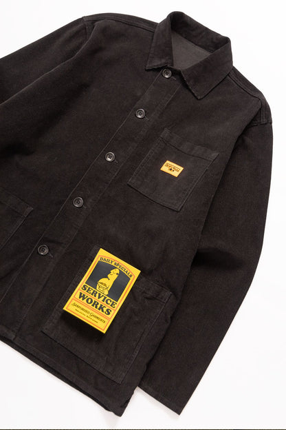 Service Works Corduroy Coverall Jacket - Black