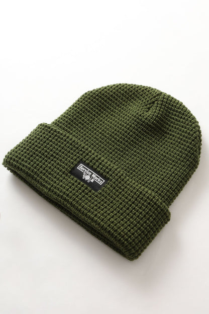 Service Works Waffle Logo Beanie - Olive