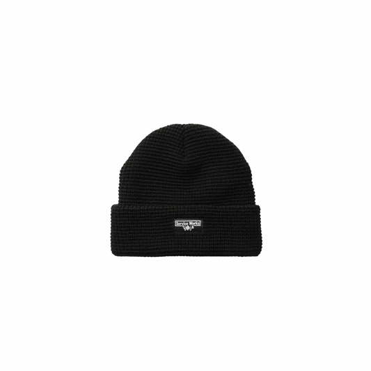 Service Works Waffle Logo Beanie - Black