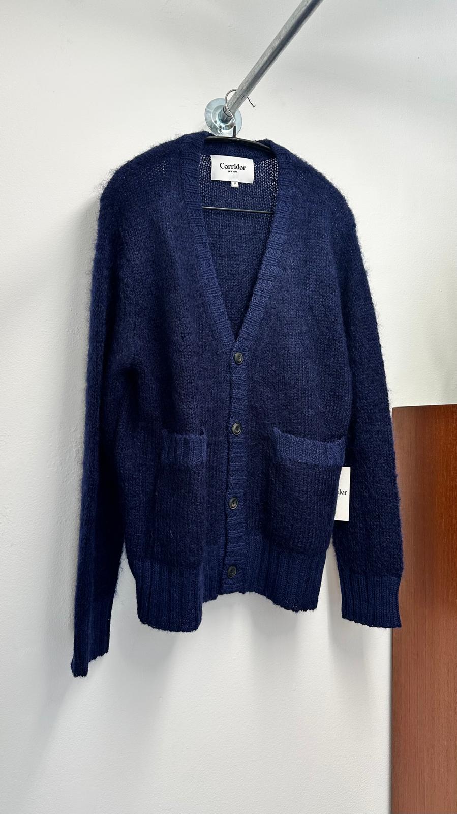 [Rare] navy mohair shops cardigans