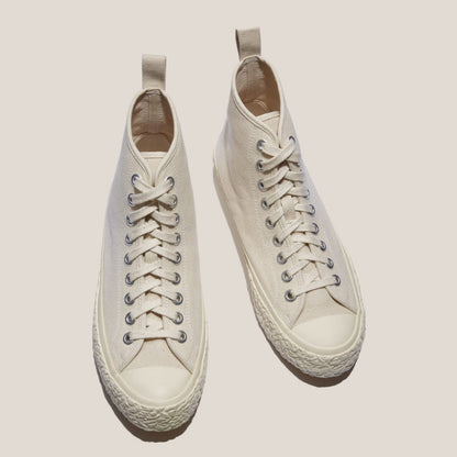 YMC Vulcanised High Top Sneakers - Off White