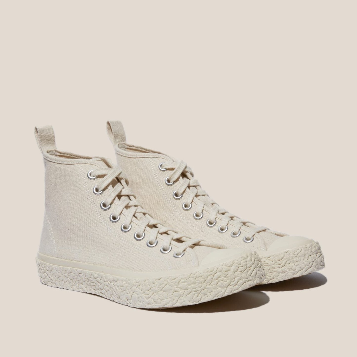 YMC Vulcanised High Top Sneakers - Off White
