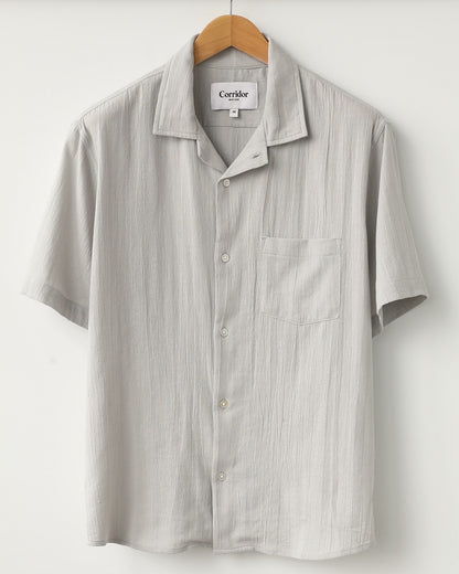 Corridor High Twist SS Shirt - Grey