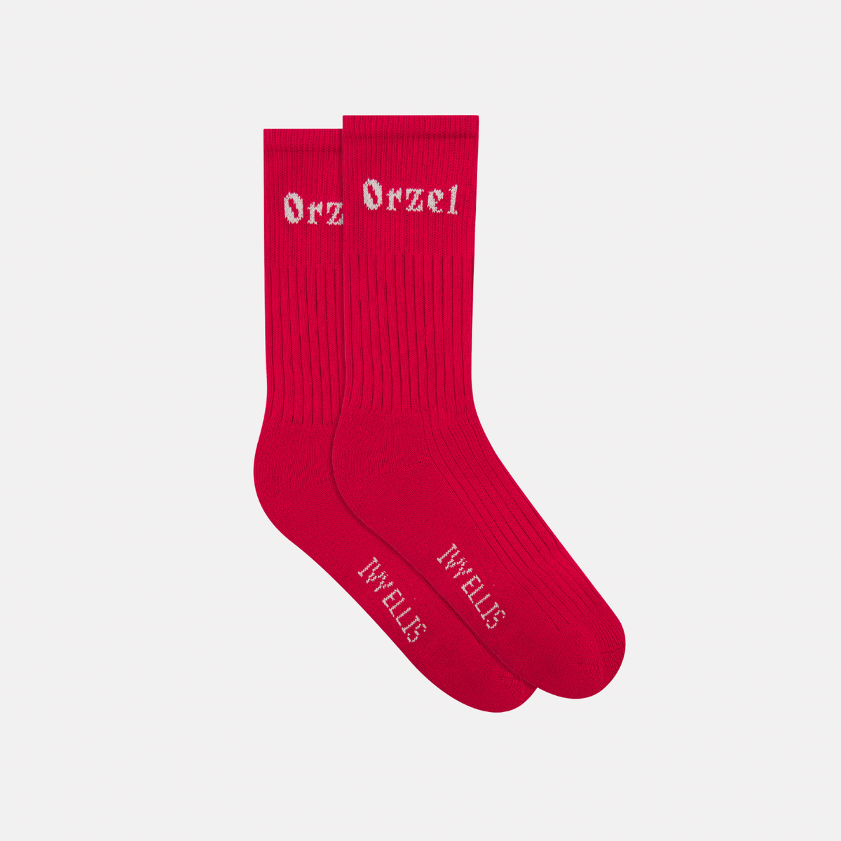 Orzel x Ivy Ellis Crew Length Socks - The Ruby
