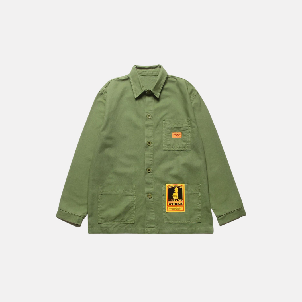 Service Works Canvas Coverall Jacket - Olive