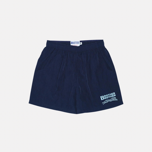 Brother Brother Nylon Baggy Shorts - Navy - orzel