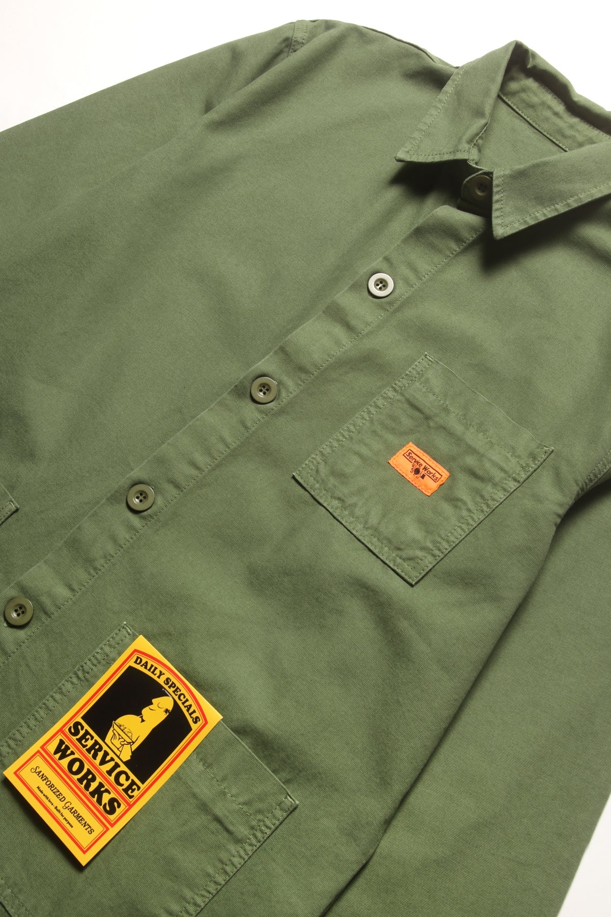 Service Works Canvas Coverall Jacket - Olive