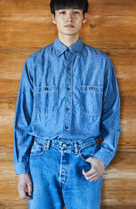OrSlow Vintage Fit Chambray Work Shirt