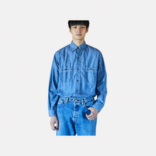 Load image into Gallery viewer, OrSlow Vintage Fit Chambray Work Shirt - orzel
