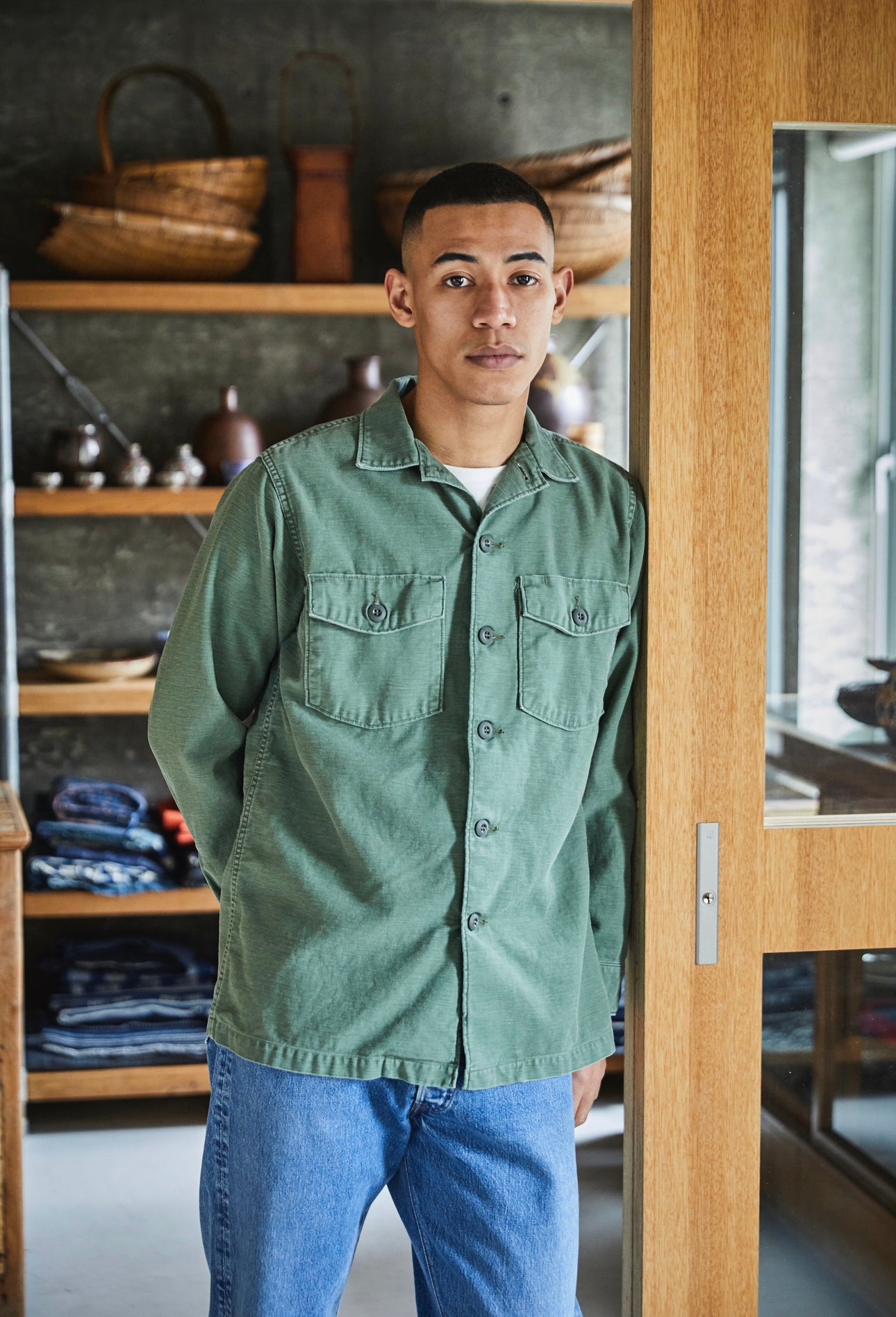 美品 orslow オアスロウ US Army Shirts アーミーシャツ - ジャケット